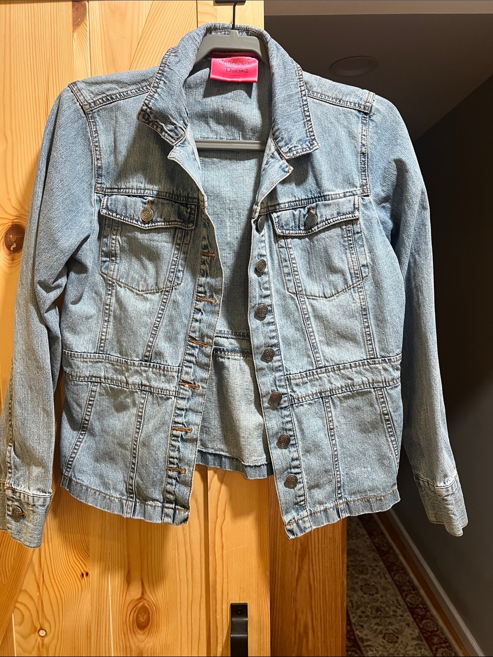 Carol’s denim Light Blue Denim Jacket - Women’s Casual Jean Jacket size  x large